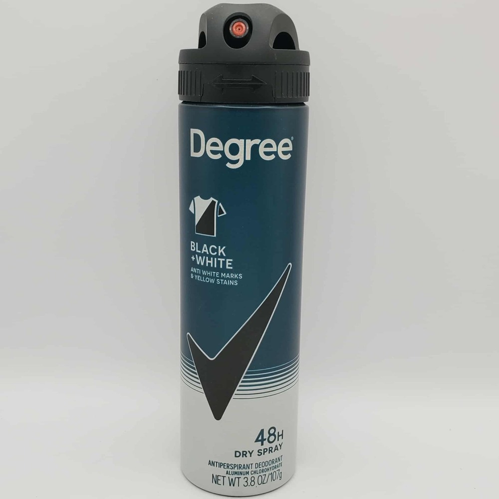 Degree Men Black & White 48Hr Dry Spray Antiperspirant Deodorant 3.8 Oz